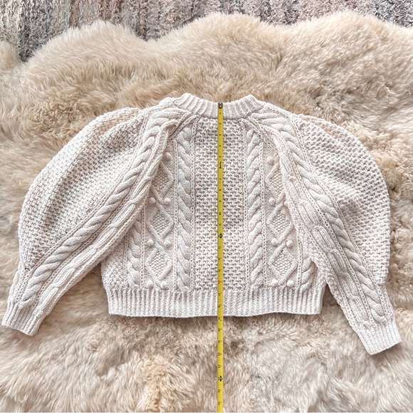💋SOLD💋 🕊️🤍DÔEN ‘Anchor’ Hand Knit Organic Cotton Pullover Sweater Ivory S✨💋 - Picture 14 of 16